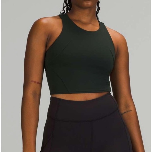 lululemon athletica Other - Lululemon Invigorate Training Tank Top Sports Bra Rainforest Dark Green W1CZ3S‎